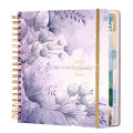 Spiral-Bound Hardcover Daily, Weekly, and Monthly Planner Notebook
